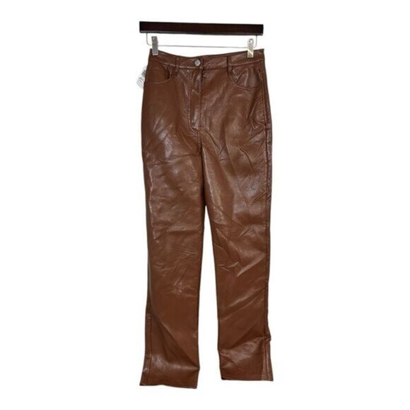 Wilfred Pants - Wilfred artizia Melina vegan leather brown pants size 6